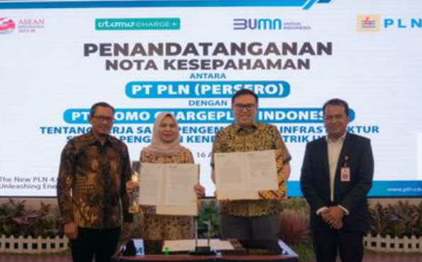 Utomo Chargeplus & PLN  Jalin Kerjasama Infrastruktur Mobil Listrik