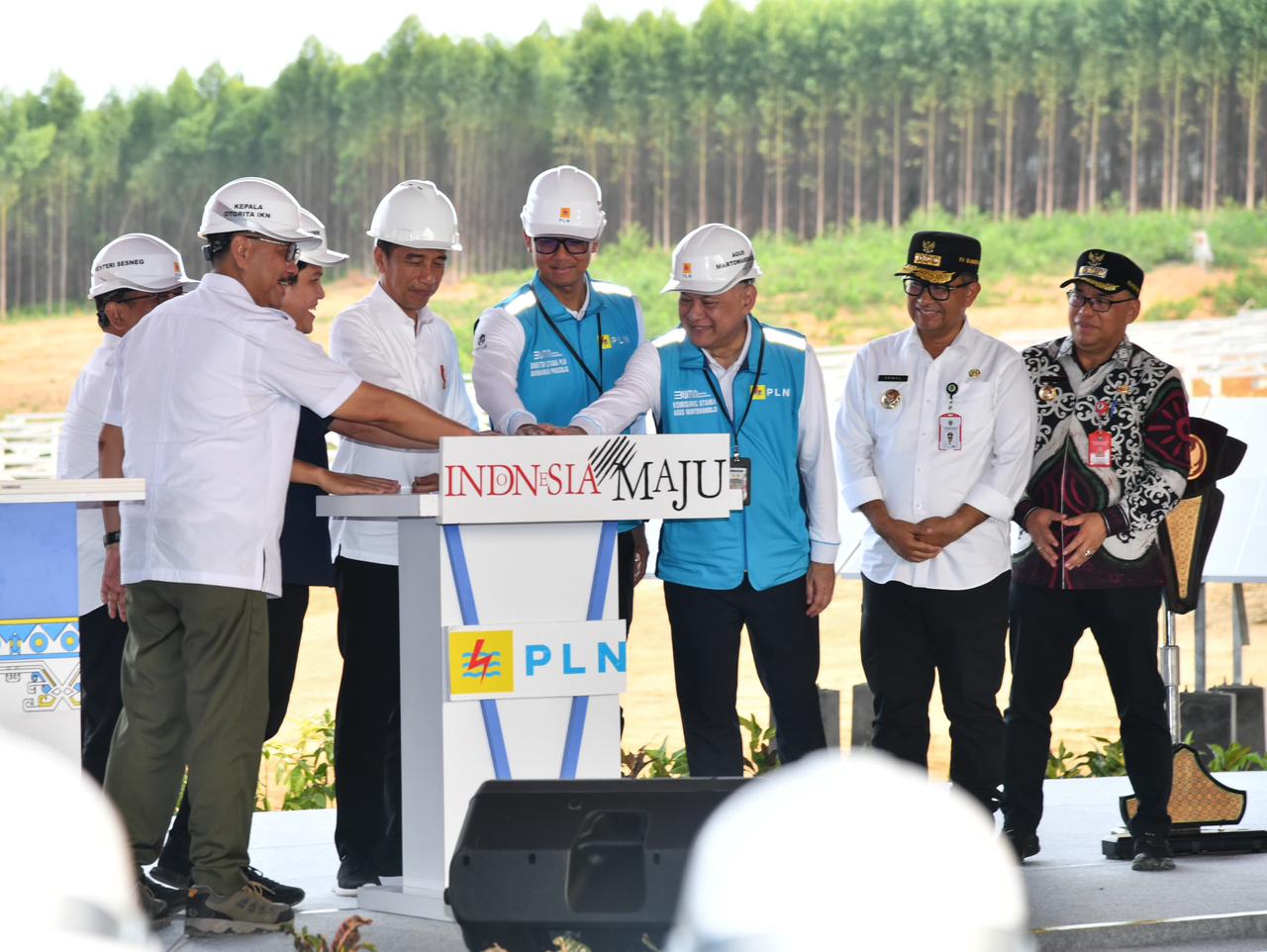 Kunjungan Presiden Joko Widodo di IKN: PLNE Komitmen pada Energi Hijau 100%