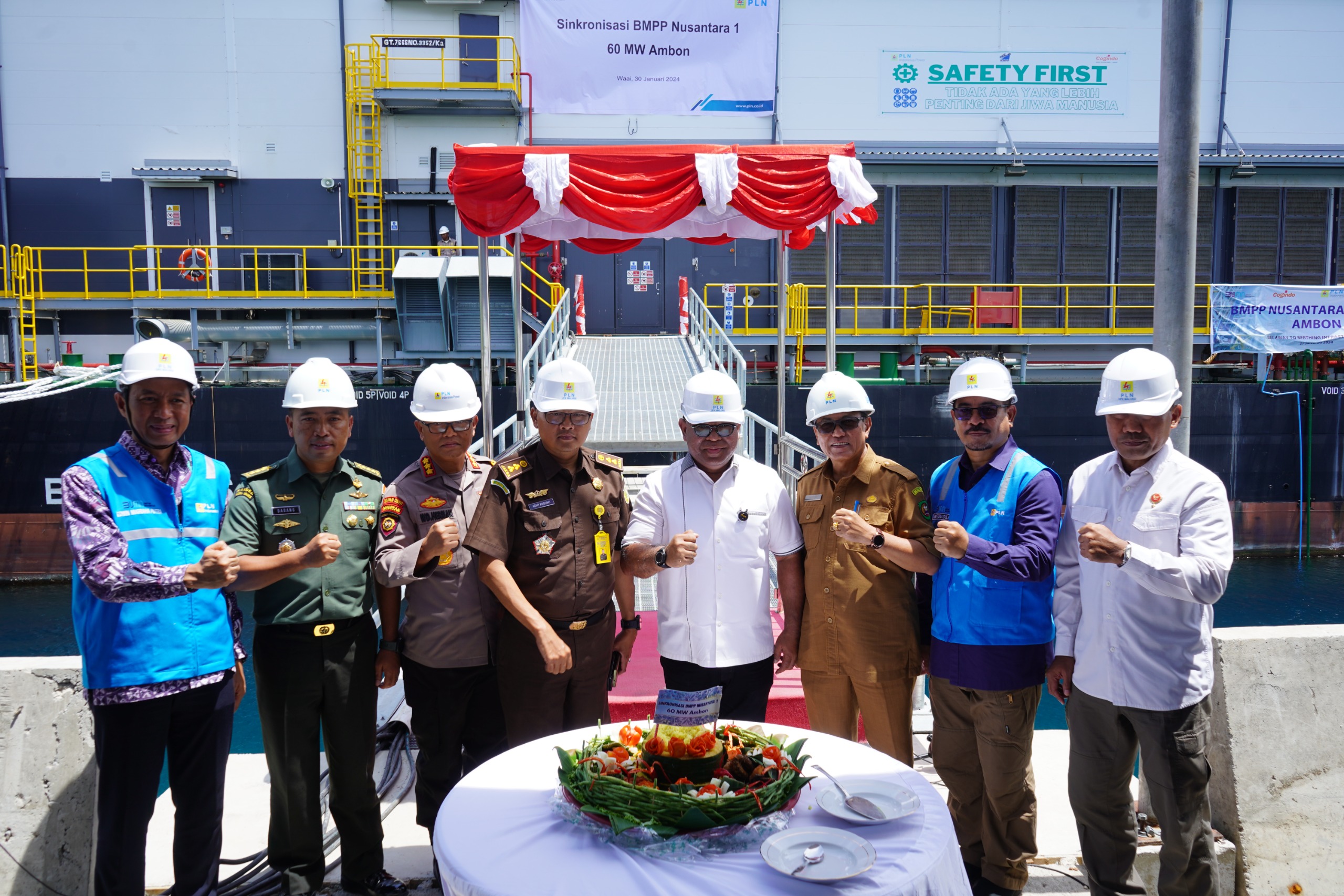 PLN Indonesia Power Berhasil Menyinkronkan Pasokan Listrik dari BMPP Nusantara 1 ke Sistem Kelistrikan Ambon