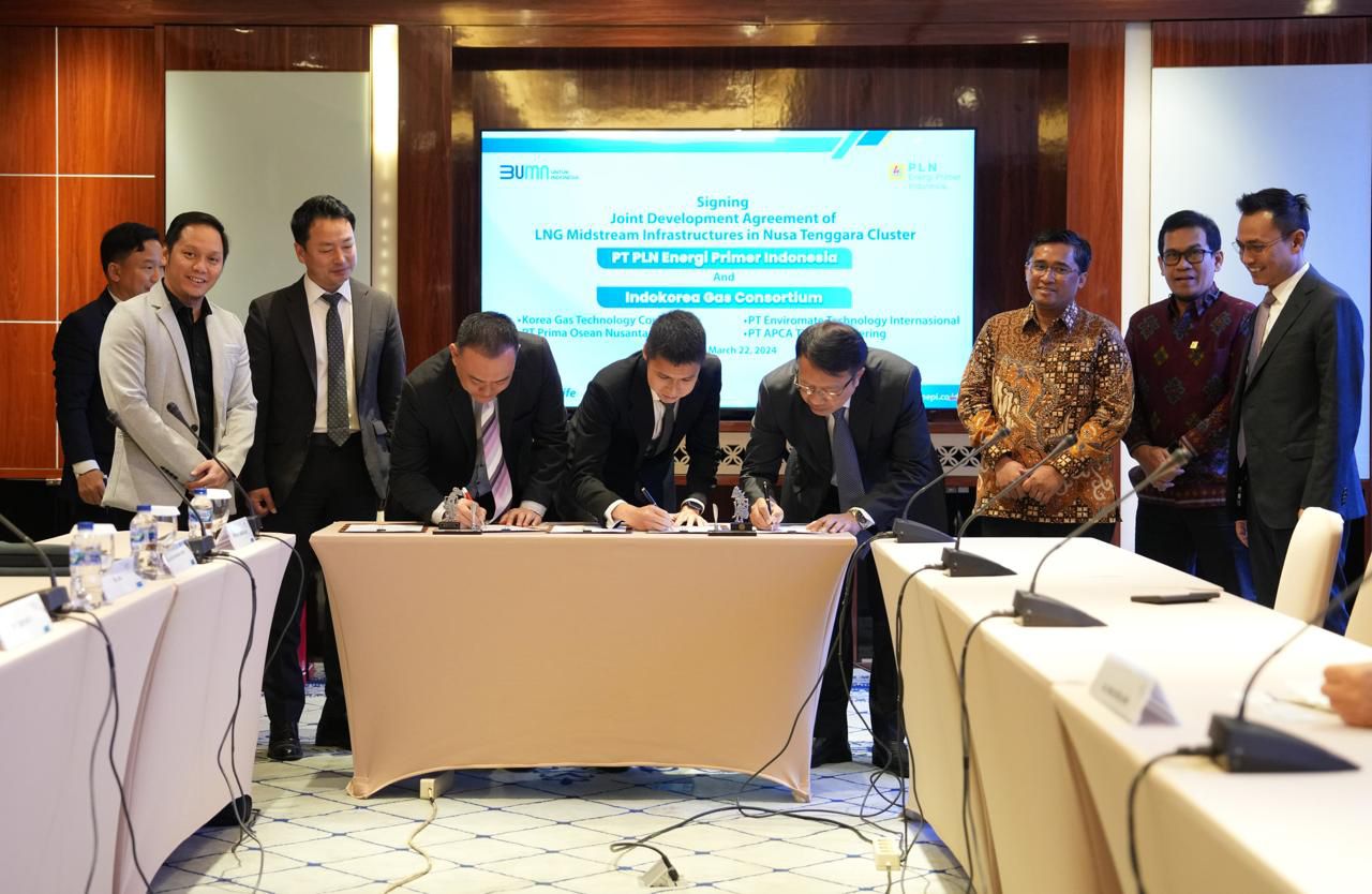 PLN EPI Gandeng Konsorsium Indokorea Gas Kembangkan Infrastruktur Midstream LNG di Nusa Tenggara